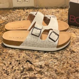 Boutique Brand by Corkys sandals with adjustable straps.